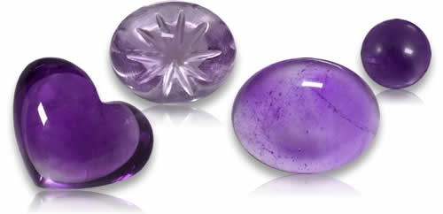 店铺 紫水晶凸面宝石 宝石