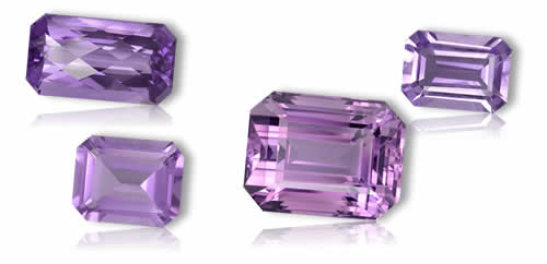 店铺 八角形切割紫水晶 宝石