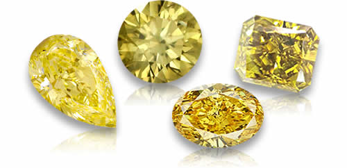 店铺 黄色钻石 宝石