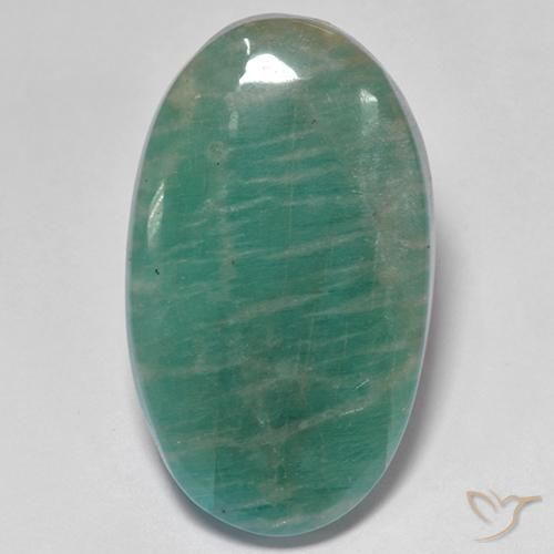 16.97 克拉蓝绿色天河石宝石| 梨形松散天河石来自马达加斯加| 天然未经 