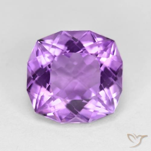 8.82 克拉垫形紫水晶宝石| 散装认证紫水晶来自巴西| 天然未经处理的 