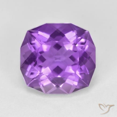 8.82 克拉垫形紫水晶宝石| 散装认证紫水晶来自巴西| 天然未经处理的 