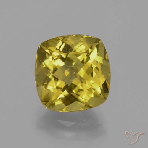 4.42 克拉黄色磷灰石宝石| 八角形切割| 10.4 x 9.3 mm | GemSelect