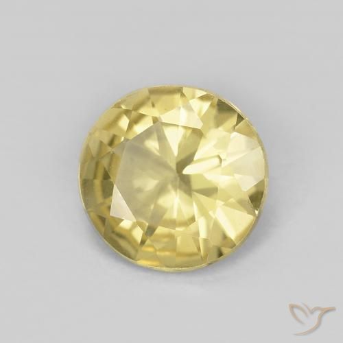 1.32 克拉黄色绿柱石宝石| 钻石切割| 7.8 mm | GemSelect