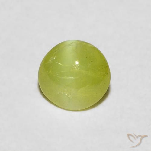 0.51 克拉椭圆形金绿宝石猫眼宝石| 5.2 x 4.1 mm | GemSelect
