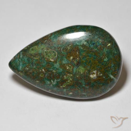 68.06 克拉梨形硅孔雀石| 松散认证硅孔雀石来自澳大利亚| 天然未经处理 