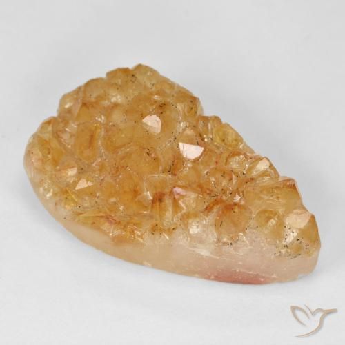选购19.29 克拉德鲁兹黄水晶宝石| 25.4 x 14.3 mm | GemSelect