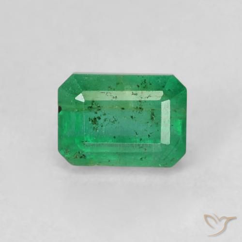 0.98 克拉祖母绿切割祖母绿宝石, 松散认证祖母绿 来自哥伦比亚, 天然宝石, 5.9 x 4.2 mm