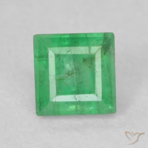 0.18 carat Square Emerald Gemstone | loose Certified Emerald from 