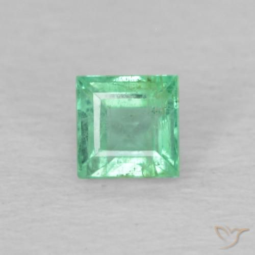 0.12 carat Square Emerald Gemstone | loose Certified Emerald from 