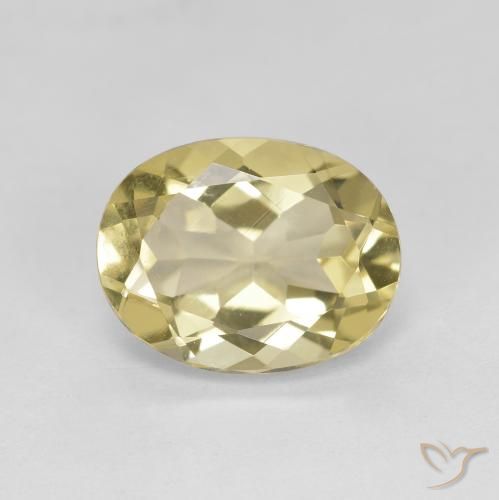 2.53 克拉椭圆形切割金色绿柱石宝石| 10 x 8.1 mm | GemSelect