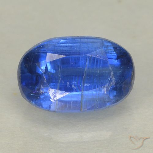 1.06 克拉蓝色蓝晶石| 椭圆形切割| 7.1 x 5.2 mm | GemSelect