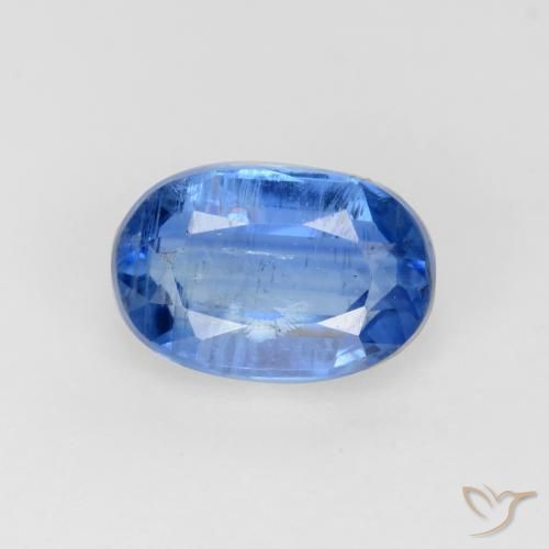 0.78 克拉蓝色蓝晶石| 椭圆形切割| 6.6 x 4.5 mm | GemSelect