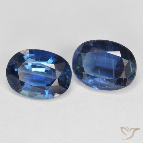 3.28 克拉蓝色蓝晶石宝石| 椭圆形切割| 8.1 x 6.1 mm | GemSelect