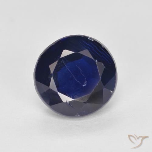 1.76 克拉蓝色蓝晶石| 圆形切割| 7.2 mm | GemSelect