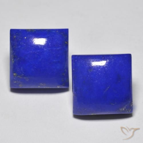 13.42 克拉方形青金石宝石| 11 x 10.8 mm | GemSelect