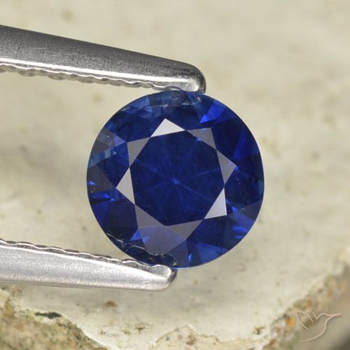 0.57 克拉蓝色蓝宝石, 钻石切割 裸蓝宝石 来自马达加斯加, 天然宝石, 5 mm