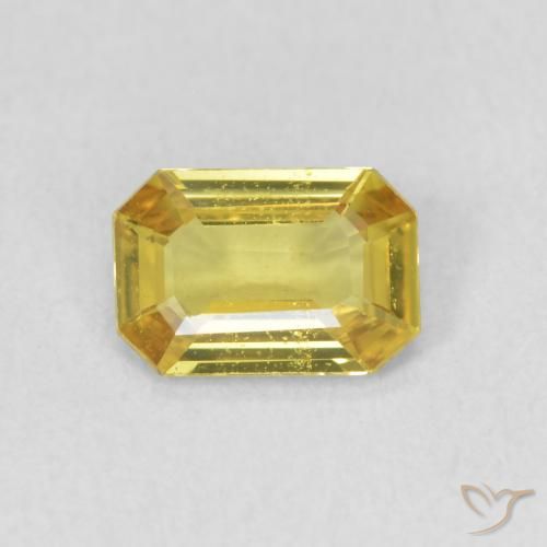 0.37 克拉裸石黄色蓝宝石| 八边形| 5 x 3.1 mm | GemSelect