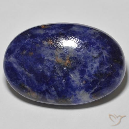 29.33 克拉蓝色方钠石宝石| 椭圆形切割| 38.8 x 23.6 mm | GemSelect