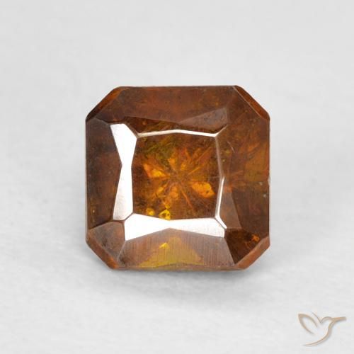3.36 克拉橙色闪锌矿宝石| 八角形切割| 9.3 x 6.5 mm | GemSelect