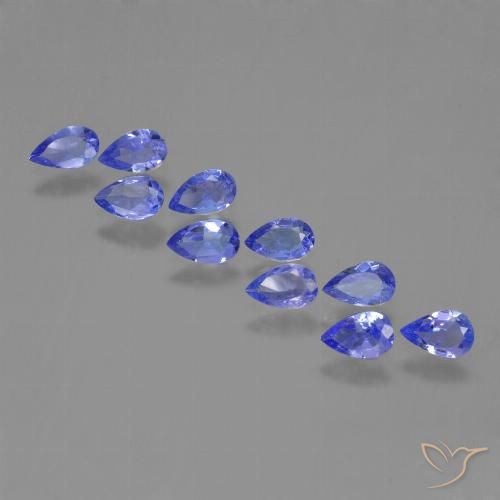 1.96 克拉蓝色坦桑石宝石| 梨形松散坦桑石来自坦桑尼亚| 天然宝石, ID 