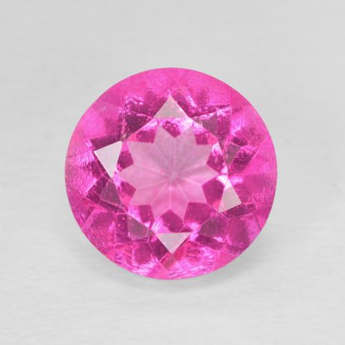 3.47 克拉粉色托帕石宝石, 圆形 散装托帕石 来自巴西, 天然宝石, 9.1 mm