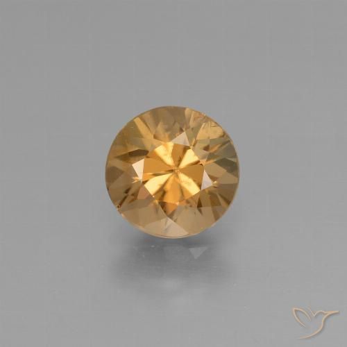 21.78 克拉黄色锆石宝石| 圆形松散锆石来自坦桑尼亚| 天然宝石, ID: 309721